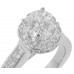 2.30 CT Round Cut Diamond Engagement Ring Hand Made Setting